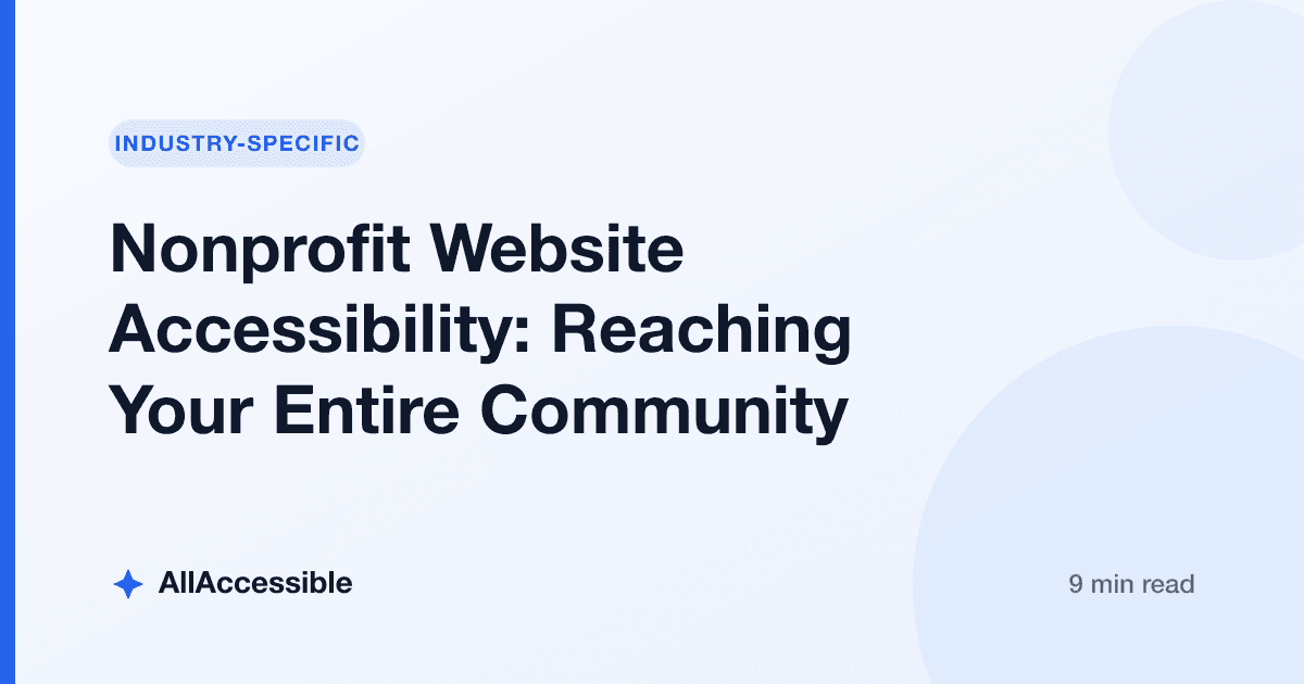 Nonprofit Website Accessibility: Reaching Your Entire Community